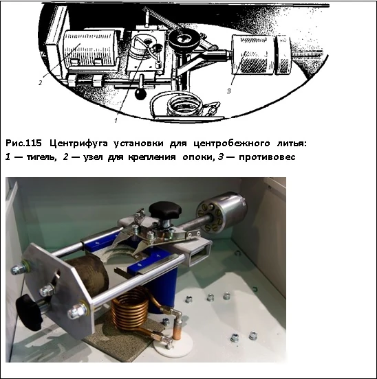 Установка для центробежного литья