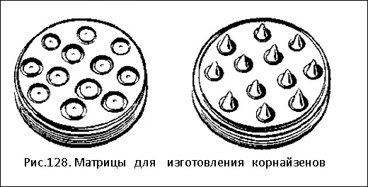 Матрицы для изготовления корнайзенов